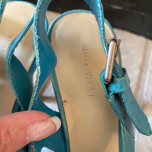 Nine West leather heel Sz 8 - Picture 6 of 7